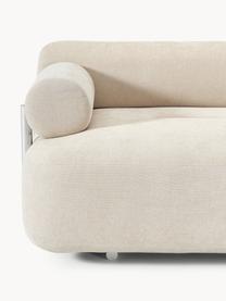 Sofa Stella (3-Sitzer), Bezug: 85 % Polyester, 15 % Baum, Gestell: Massives Fichtenholz, PEF, Webstoff Off White, B 222 x T 100 cm