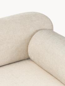 Sofa Stella (3-Sitzer), Bezug: 85 % Polyester, 15 % Baum, Gestell: Massives Fichtenholz, PEF, Webstoff Off White, B 222 x T 100 cm