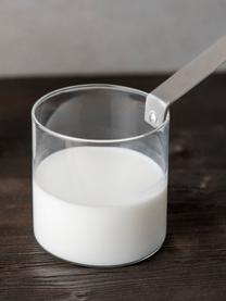 Pentolino per latte in vetro borosilicato Boiler, Manico: acciaio, Trasparente, argentato, Ø 12 x Alt. 12 cm