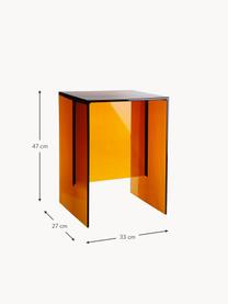 Tavolino di design Max-Beam, Plastica, Arancione, Larg. 33 x Alt. 47 cm