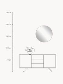 Ronde wandspiegel Ivy met oudroze metalen lijst, Lijst: gepoedercoat metaal, Oudroze, Ø 72 x D 3 cm