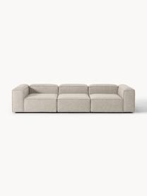 Modulares Sofa Lennon (4-Sitzer) aus Leinen-Mix, Bezug: 50 % Viskose, 25 % Leinen, Gestell: Fichtenholz, Sperrholz, m, Füße: Kunststoff Dieses Produkt, Leinen-Mix Grau, B 327 x T 119 cm