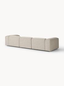 Modulares Sofa Lennon (4-Sitzer) aus Leinen-Mix, Bezug: 50 % Viskose, 25 % Leinen, Gestell: Fichtenholz, Sperrholz, m, Füße: Kunststoff Dieses Produkt, Leinen-Mix Grau, B 327 x T 119 cm