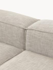 Modulares Sofa Lennon (4-Sitzer) aus Leinen-Mix, Bezug: 50 % Viskose, 25 % Leinen, Gestell: Fichtenholz, Sperrholz, m, Füße: Kunststoff Dieses Produkt, Leinen-Mix Grau, B 327 x T 119 cm