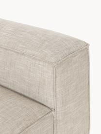 Modulares Sofa Lennon (4-Sitzer) aus Leinen-Mix, Bezug: 50 % Viskose, 25 % Leinen, Gestell: Fichtenholz, Sperrholz, m, Leinen-Mix Grau, B 327 x T 119 cm