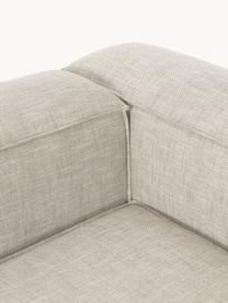 Modulares Sofa Lennon (4-Sitzer) aus Leinen-Mix, Bezug: 50 % Viskose, 25 % Leinen, Gestell: Fichtenholz, Sperrholz, m, Leinen-Mix Grau, B 327 x T 119 cm