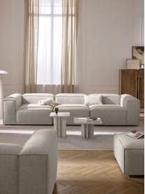 Modulares Sofa Lennon (4-Sitzer) aus Leinen-Mix, Bezug: 50 % Viskose, 25 % Leinen, Gestell: Fichtenholz, Sperrholz, m, Leinen-Mix Grau, B 327 x T 119 cm