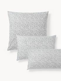 Kussenhoes Vilho met patroon van katoen, Weeftechniek: renforcé Draaddichtheid 1, Lichtgrijs, B 60 x L 70 cm