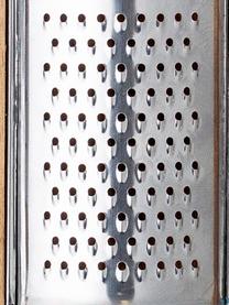 Küchenreiben-Set Acci aus Akazienholz und Edelstahl, 2er-Set, Reibe: Edelstahl, Auffangbehälter: Akazienholz, Helles Holz, Silberfarben, B 25 x H 5 cm