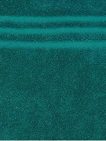 Tappeto bagno in tinta unita Gentle, 100% cotone, Verde smeraldo, Larg. 50 x Lung. 80 cm