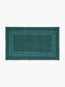 Tapis de bain unicolore Gentle, 100 % coton, Bleu pétrole, larg. 50 x long. 80 cm