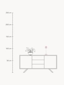 Mobile LED-Tischlampe Poldina, dimmbar, Hellrosa, matt, Ø 11 x H 38 cm