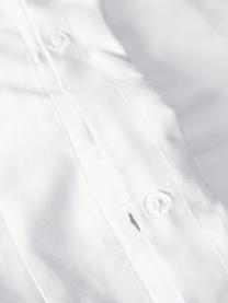 Katoensatijnen dekbedovertrek Premium, Weeftechniek: satijn Draaddichtheid 400, Wit, B 200 x L 200 cm