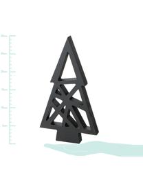 Set 2 oggetti decorativi Grafik, Pannello di fibra a media densità (MDF), Marrone chiaro, nero, Larg. 17 x Alt. 30 cm