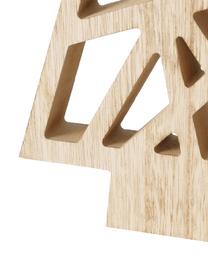 Deko-Objekt-Set Grafik, 2-tlg., Mitteldichte Holzfaserplatte (MDF), Hellbraun, Schwarz, 17 x 30 cm