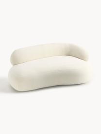 Teddy-Sofa Alba (2-Sitzer), Bezug: Teddy (100% Polyester) De, Gestell: Massives Fichtenholz, Bir, Teddy Off White, B 185 x T 114 cm, Rückenlehne rechts