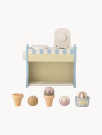 Set giocattolo chiosco gelato Vallie 8 pz, Legno di loto, certificato FSC (Forest Stewardship Council), Multicolore, Larg. 23 x Alt. 17 cm