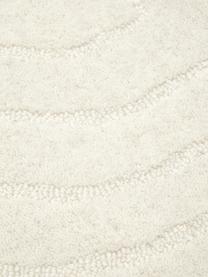 Handgetuft wollen vloerkleed Aaron in crèmewit, Onderzijde: 100% katoen Bij wollen vl, Beige, B 300 x L 400 cm (maat XL)