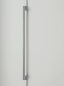Drehtürenschrank Monaco mit Spiegeltür, 2-türig, Korpus: Holzwerkstoff, foliert, Griffe: Metall, beschichtet, Weiß, mit Spiegeltüren, B 100 x H 216 cm