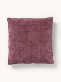 Sofa-Kissen Tribeca, Hülle: 100 % Polyester, Webstoff Aubergine, B 50 x L 50 cm