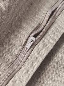 Leinen-Kissenhülle Lanya, 100% Leinen

Leinen hat von Natur aus eher grobe Haptik und einen natürlichen Knitterlook. 
Die hohe Reißfestigkeit macht Leinen scheuerfest und strapazierfähig., Taupe, B 30 x L 50 cm