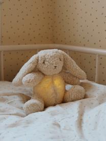 Knuffelkonijntje met LED-lamp en Bluetooth-luidspreker, Bekleding: polyester, Lichtbeige, B 19 x H 21 cm