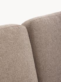 Ecksofa Fluente, Bezug: 100 % Polyester Der strap, Gestell: Massives Kiefernholz, Webstoff Taupe, B 221 x T 200 cm, Eckteil links