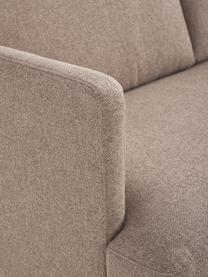 Ecksofa Fluente, Bezug: 100 % Polyester Der strap, Gestell: Massives Kiefernholz, Webstoff Taupe, B 221 x T 200 cm, Eckteil links