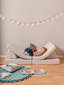 Modulares Kinder-Spielsofa  Mila aus Samt, handgefertigt, Bezug: Samt (100 % Polyester) De, Samt Hellbeige, B 168 x T 84 cm