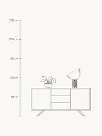 Lampada da tavolo in vetro soffiato a LED con luce regolabile Small, Paralume: vetro, Struttura: plastica, metallo rivesti, Argentato, Ø 37 x Alt. 49 cm