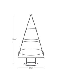 Dekoračný stromček Arena, Lakovaný kov, Čierna, Š 32 x V 60 cm