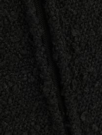 Bouclé-Armlehnstühle Effekt in Schwarz, 2 Stück, Bezug: 100 % Polyester, Beine: Metall, beschichtet, Bouclé Schwarz, B 73 x T 54 cm