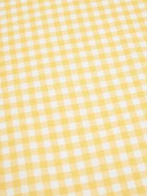 Bavlnený stolový behúň s kockovým vzorom Vicky, 100 %  bavlna, Žltá, biela, Š 40 x D 145 cm
