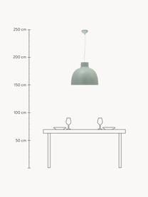 Velké závěsné svítidlo Bellissima, Umělá hmota, Šalvějově zelená, Ø 50 cm, V 41 cm