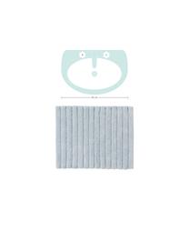 Tapis de bain moelleux bleu clair Board, Bleu ciel