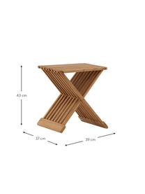 Zahradní odkládací stolek z teakového dřeva Ghana, Masivní teakové dřevo, Teakové dřevo, Š 39 cm, V 43 cm