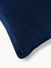 Housse de coussin en velours Dana, 100 % coton

Le matériau est certifié STANDARD 100 OEKO-TEX®, 21.HCN.84376, Hohenstein, Bleu marine, larg. 40 x long. 40 cm