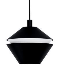 Lampada a sospensione piccola Perpigo, Paralume: metallo verniciato, Nero, Ø 17 x Alt. 110 cm