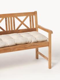 Cuscino sedia lungo Ortun, Rivestimento: 100% polipropilene, Beige chiaro, Larg. 40 x Lung. 110 cm