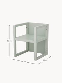 Multifunktionaler Kinderstuhl Nan, Gestell: Eichenholz, Eichenholz, salbeigrün lackiert, B 40 x T 40 cm