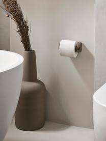 Wandtoiletrolhouder Deuvel van walnoothout, Edelstaal, walnoothout, Walnoothout, zilverkleurig, B 12 x H 6 cm