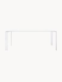 Mesa de comedor para exterior Four, 190 x 79 cm, Acero galvanizado revestimiento epoxi-poliéster., Blanco, An 190 x F 79 cm