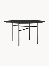 Table à manger ronde Snaregade, de tailles variées, Anthracite, noir mat, Ø 138 x haut. 73 cm