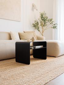 Ręcznie wykonany stolik pomocniczy Cosmo, Blacha stalowa malowana proszkowo, Czarny, Ø 60 x W 40 cm