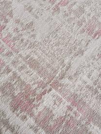 Tappeto in cotone a tessitura piatta Louisa, Retro: lattice Il materiale util, Tonalità grigie e beige, Larg. 80 x Lung. 150 cm (taglia XS)