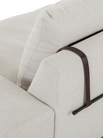 Sofa Brooks (3-Sitzer) mit Metall-Füssen, Bezug: Polyester Der Bezug ist n, Gestell: Massives Kiefernholz, FSC, Rahmen: Lackiertes Kiefernholz, F, Webstoff Hellbeige, B 230 x T 98 cm