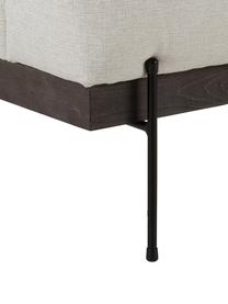 Sofa Brooks (3-Sitzer) mit Metall-Füssen, Bezug: Polyester Der Bezug ist n, Gestell: Massives Kiefernholz, FSC, Rahmen: Lackiertes Kiefernholz, F, Webstoff Hellbeige, B 230 x T 98 cm