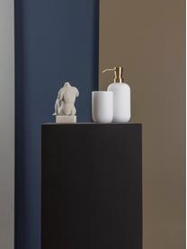 Porta spazzolini in ceramica Lotus, Ceramica, Bianco, Ø 7 x Alt. 10 cm