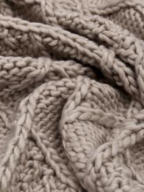 Plaid en tricot Darcy, Taupe