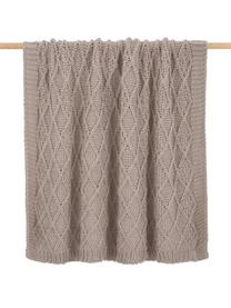 Plaid en tricot Darcy, Taupe